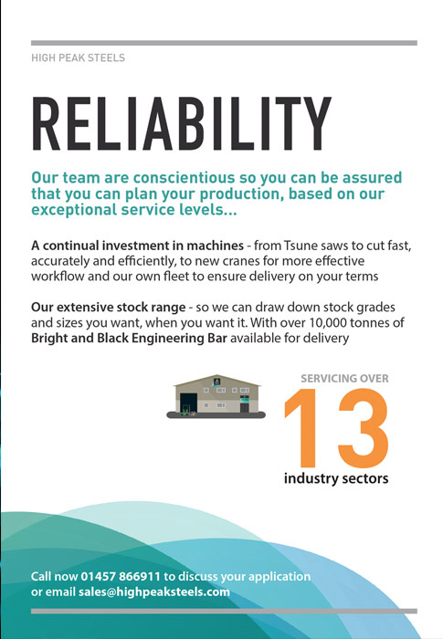 Info graphic design showing reliability
