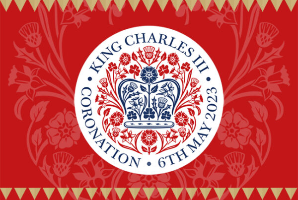 Image of King Charles III emblem and date